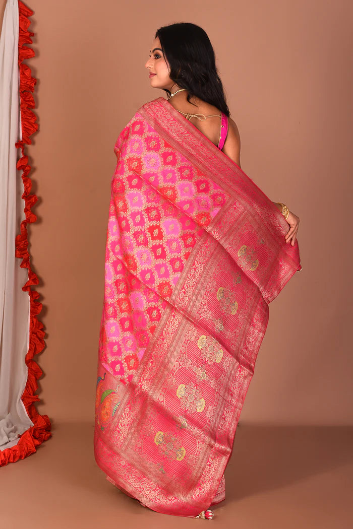 Rani Blended Printed Silk Saree - Keya Seth Exclusive