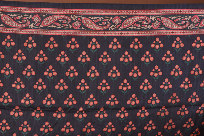 Grey Blended Printed Silk Saree - Keya Seth Exclusive