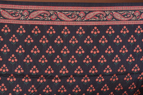 Grey Blended Printed Silk Saree - Keya Seth Exclusive