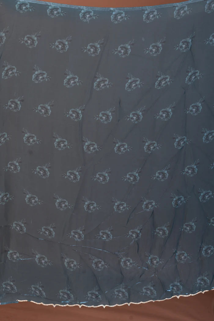 Sea Green Blended Organza Saree - Keya Seth Exclusive