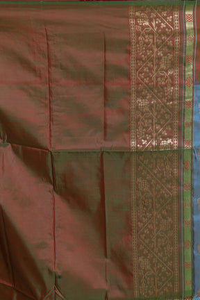 Light Blue Blended Silk Saree - Keya Seth Exclusive