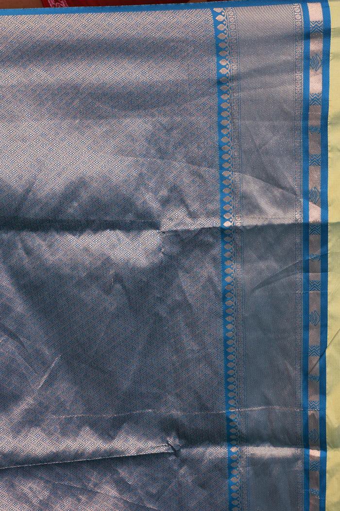 Green Blended Silk Saree - Keya Seth Exclusive