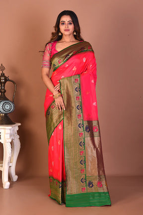Pink Blended Tissue Saree - Keya Seth Exclusive