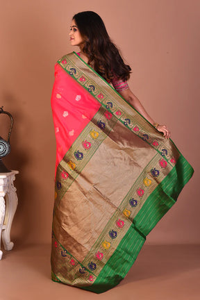 Pink Blended Tissue Saree - Keya Seth Exclusive