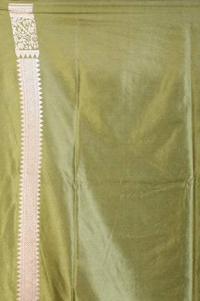 Green Blended Silk Saree - Keya Seth Exclusive