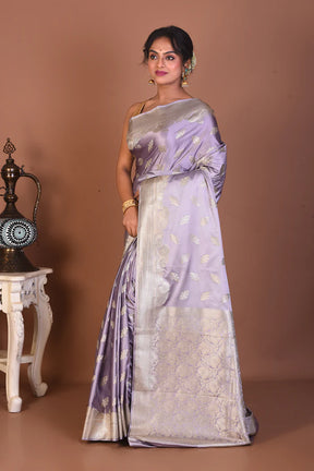 Light Purple Blended Dola Silk Saree - Keya Seth Exclusive