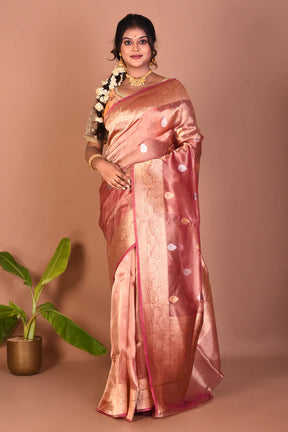 Pink Pure Tissue Saree - Keya Seth Exclusive
