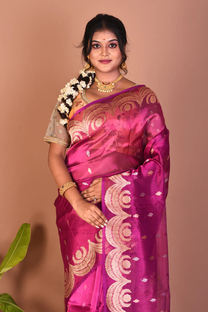 Rani Pure Tissue Saree - Keya Seth Exclusive