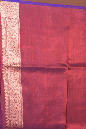 Dual Tone Magenta Pure Tissue Saree - Keya Seth Exclusive
