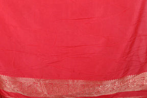 Red Blended Khaddi Saree - Keya Seth Exclusive
