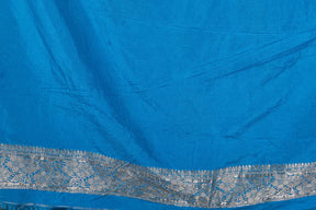 Blue Blended Khaddi Saree - Keya Seth Exclusive
