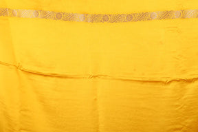 Yellow Blended Satin Silk Saree - Keya Seth Exclusive