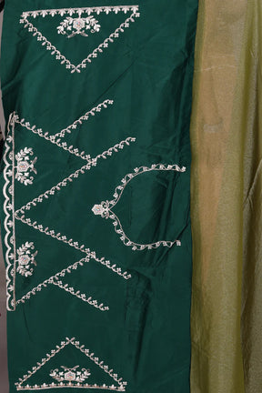 Green Blended Organza Saree - Keya Seth Exclusive