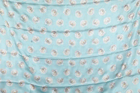 Sea Green Blended Satin Silk Saree - Keya Seth Exclusive