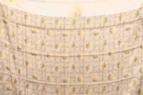 Offwhite Blended Satin Silk Saree - Keya Seth Exclusive