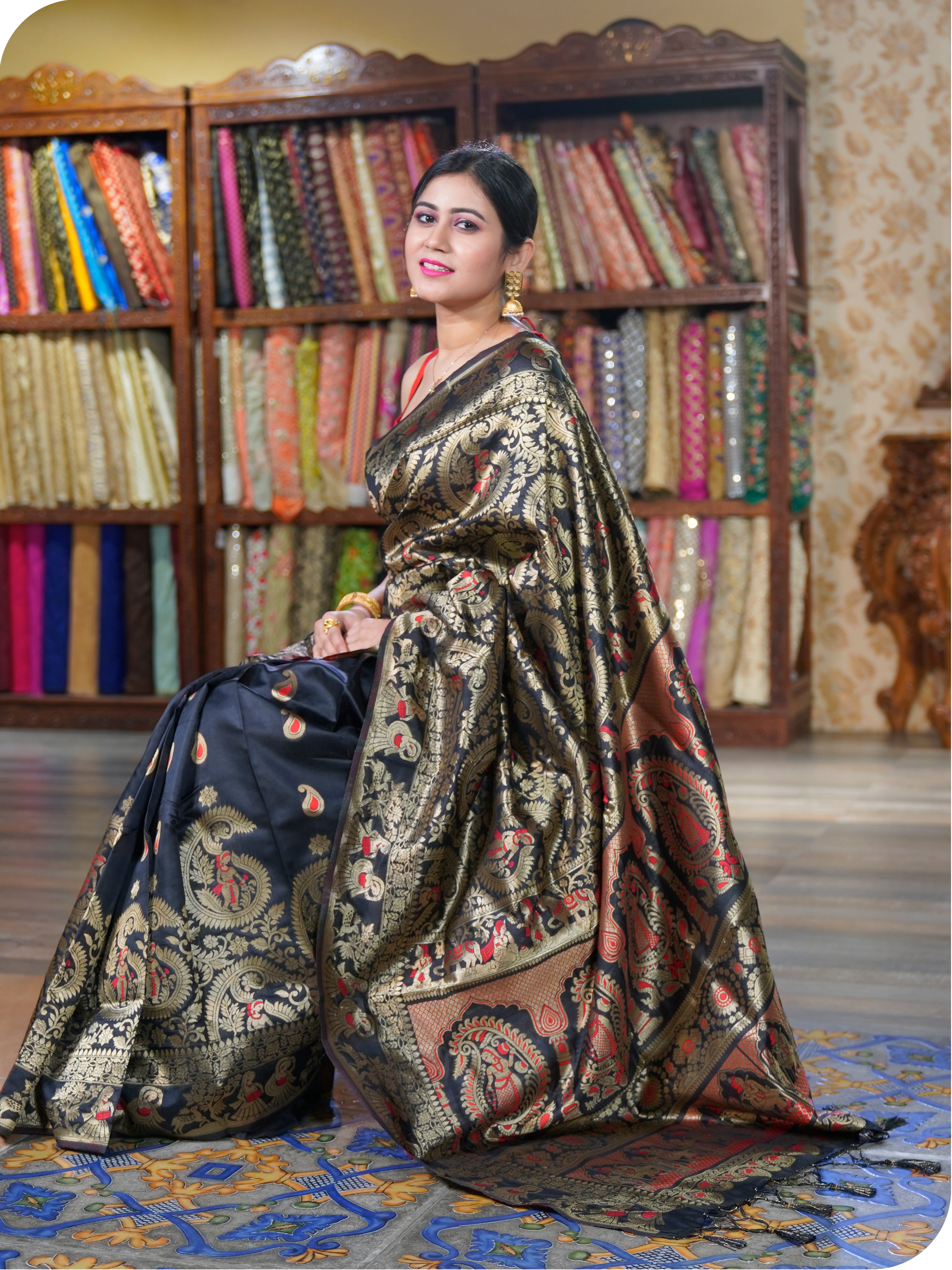 Buy KEYA SETH EXCLUSIVE Floral Print Daily Wear Cotton Blend Multicolor  Sarees Online @ Best Price In India | Flipkart.com