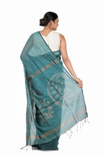 Load image into Gallery viewer, Linen Handloom Saree - Keya Seth Exclusive