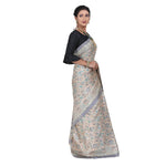 Load image into Gallery viewer, Beige Color Printed Ghicha Silk Saree with all over Multicolor Designer printed sari - Keya Seth Exclusive