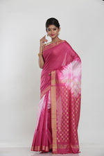 Load image into Gallery viewer, PURPLE COLOUR MUGA HANDLOOM SAREE WITH CONTRASTING TIE AND DIE EFFECT - Keya Seth Exclusive