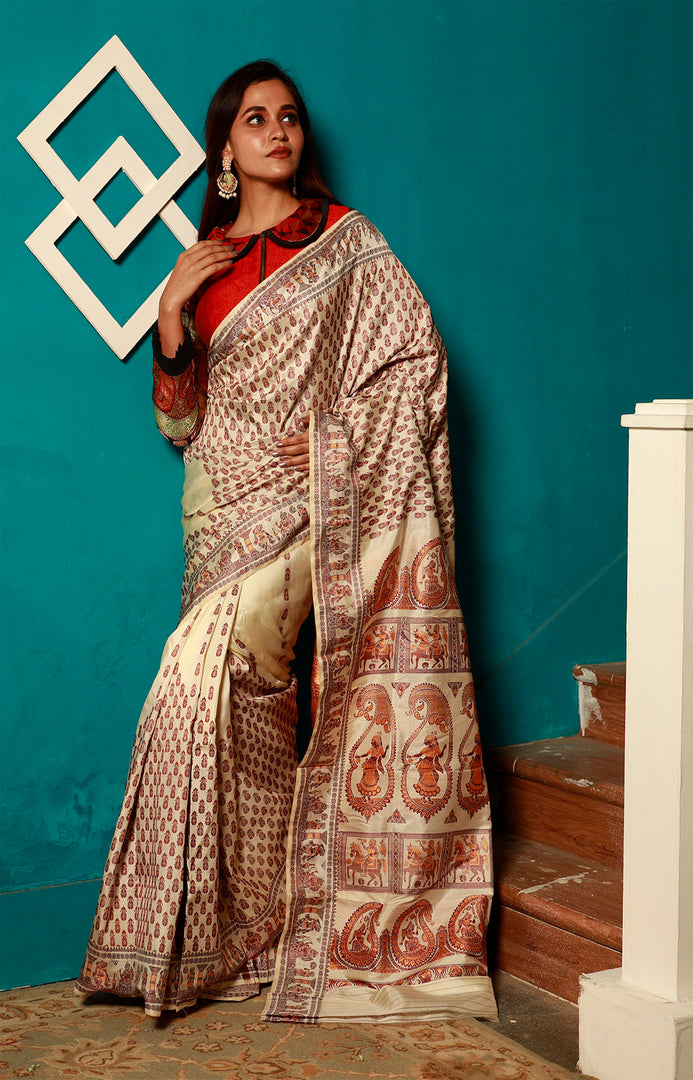 Pure Baluchari Silk Saree - Keya Seth Exclusive