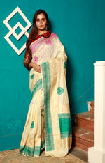Load image into Gallery viewer, Khadi Banarasi Saree - Keya Seth Exclusive
